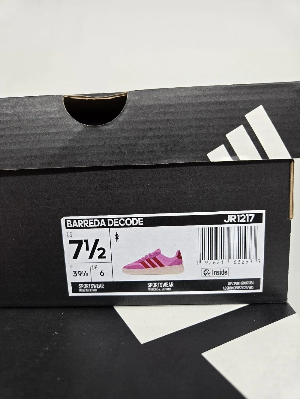 adidas Women's Barreda Decode JR1217 Bliss Pink Pure Ruby Shoes Size 7.5